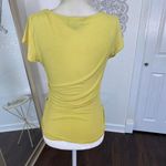 I.N. San Francisco Vintage Y2K Light Yellow Made in USA Halter Wrap Baby Tee Top Size M Photo 5