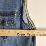 Eddie Bauer  button down denim vest with cutoff sleeves size small Photo 4