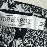 Elegant Black White Patterned Maxi Skirt Size M bohemian hippie flowy Size M Photo 1