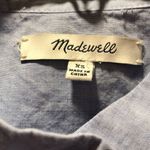 Madewell  Lakeside Peplum Shirt Waterfall Blue Photo 2