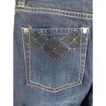 White House | Black Market  Embellished Jeans Blanc Size 6 Dark Wash 5 Pockets NWOT Photo 6