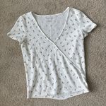 American Eagle Outfitters White Floral Top Photo 0