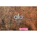 Alo Yoga Alo High-Waist Airbrush Leggings Copper Metallic Black Hi-Rise Bronze Leather XS Photo 10