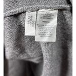 Calvin Klein Calvin Klein Womens Sweater L/XL Gray Knit Poncho Wrap Turtleneck Buckle Photo 3