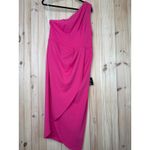 Lulus NWT  So Flirty Hot Pink One-Shoulder Cutout Asymmetrical Dress Cocktail XL Photo 1