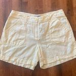 Tommy Bahama  Shorts Size 6 Light Yellow Cargo 100% Linen Casual Summer P… Photo 0