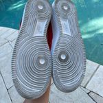 Nike - Women’s Air Force 1 Low Red Gold Swoosh Sneaker, Size 8 Photo 9