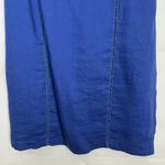 Kenar  Linen Blue Sleeveless Dress Size 8 Natural & Breathable Photo 3
