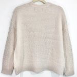 Kendall + Kylie New Asymmetric Cable Knit Sweater Crewneck Pullover Ivory Photo 11