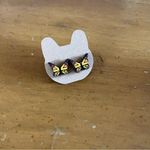 Monarch Butterfly Orange Yellow Wood Stud Custom Gift Birthday Earrings Photo 1