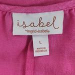 Isabel Maternity Pink Short Sleeve Mini Dress Size Large Pink Maternity Dress Photo 5