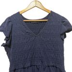Lane Bryant Y2K  Babydoll‎ Top 14/16 Smock Ruffle Flutter Sleeve Peplum Cottage Photo 2