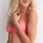 Aerie NWT  Smoothez Mesh Balconette Unlined Bra in Hot Pink Photo 1