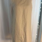 Samantha Taylor 100% Linen Beige Sleeveless Shift Dress & Jacket Set Size 10 Tan Photo 5