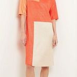 Misook NWT Colorblock Soft Knit Midi Shift Dress Size XS Photo 0