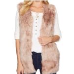Catherine Malandrino Pink Blush Faux Fur Vest Photo 0
