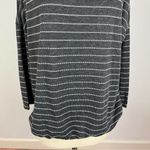 Eberjay Eberjey Grey Stripe Long Sleeve Sleep Shirt Photo 3