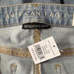 American Eagle  SZ 8 X-Long Super Hi-Rise Jegging Jeans Distressed Stretch Zip Photo 11