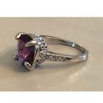 Amethyst New Oval Sterling Silver Ring Size 7 Photo 6