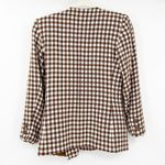 Ann Taylor Womens Vintage Career Academia Gingham Plaid Preppy Blazer Size 2 Photo 6