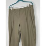 Escada Tuska Sand Dune Side Zip Tapered Pants Front Back Sewn Seam Size 44 Black Photo 5