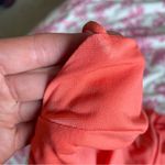 Selfie Leslie  Shea Square Neckline Ruched Mini Dress Orange Medium US 6 Photo 6