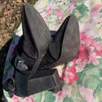 Gimmicks by BKE Vintage Gimmicks Black Velvet & Sequins Heeled Booties Size 7 Photo 5