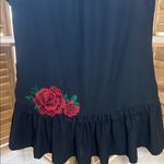 Kate Spade  Dress with Embroidered Red Floral Patch Photo 10