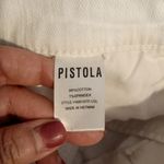 Pistola  White Jean Shorts Distressed High-Waisted Cut Off Raw Hem Size 29 Photo 4