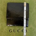 Gucci Authentic  GG Guccissima Black Leather Coin Wallet Photo 7