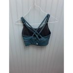 Lululemon  Strappy Back Sports Bra Teal Green Athletic‎ Workout Top Size 4 Photo 1