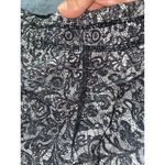 Lululemon Hit It Short 3 1/2" Black White Floral Running Scalloped Edge Size 2 Photo 1