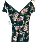 Charlotte Russe  Floral Green Cold Shoulder High Low Wrap Dress Size Small NWT Photo 7