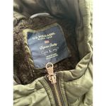 U.S. Polo Assn. women’s Green Puffer Jacket with Hood Size L Casual Photo 2