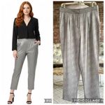 She & Sky Silver Grey Shimmer Anke Pants NWT 8 Photo 1