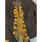 CHOiES Black Military Chain Embellished Jacket M Photo 4