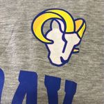 NFL LA Rams Sunday Football Women’s Short Sleeve Heather Gray T-Shirt- Large Photo 8