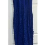 Tadashi Shoji  Dress Sz 12 Blue Floor Length Mother of Bride/Groom Bridesmaid EUC Photo 0