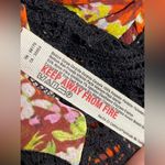 Free People Floral Ruffle Lace Bodysuit | Sheer Long Sleeve | Size Large Photo 9