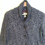 G.H Bass Black White Knit Cardigan Sweater Size XS Photo 7