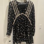 ZARA  black floral mini dress Photo 0