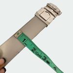 Falari Automatic Ratchet Belt Size Medium Adjustable Buckle Gray Leather Strap Photo 6