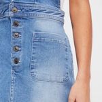 Free People Old School Love Jumper Denim Overalls Jean Dress Photo 3