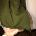 Something, Somewhere Olive Green Cropped Peplum Sweatshirt Photo 3
