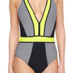 Red Carter  Color Block One‎ Piece Bathing Suit Photo 0