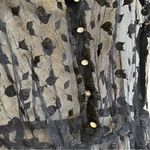 Vintage Women’s Gothic Romantic Lace Overlay Sheer Dress Black Size XS Photo 2