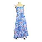 Lilly Pulitzer  Sail Boat Vibrant Blue and Pink Maxi Dress Size 10 Photo 10