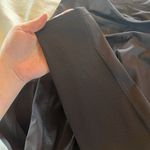 Athleta Leggings Women L Black Running Stretch Zipper 7/8 Ultimate Run Tight Photo 6