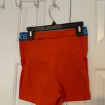 Nike Pro Bright Orange Shorts with Blue Waistband Photo 2