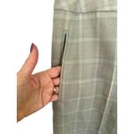 Harve Bernard Vintage Wide Leg Plaid Crop Wool Pants Green Tan Size 14 Academic Photo 2